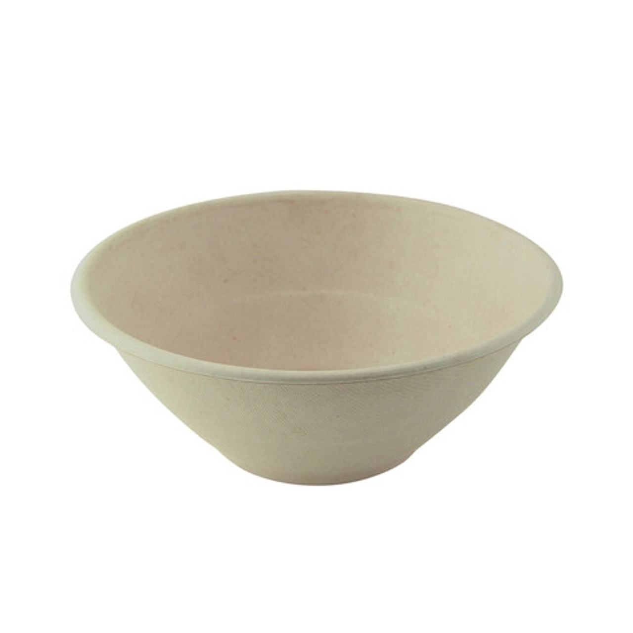 Round Brown Sugarcane Bowl 40oz D:7.7in H:3in - 125 pcs