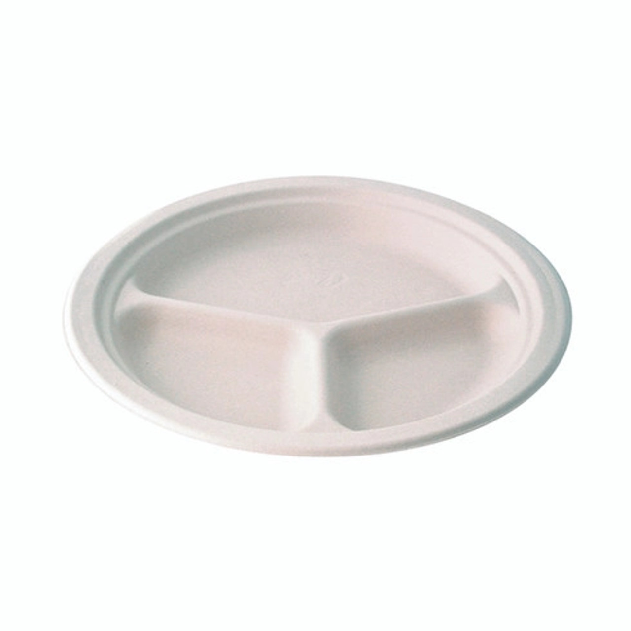 3 Compartments Fiber Plate L:9.84in - 25 pcs