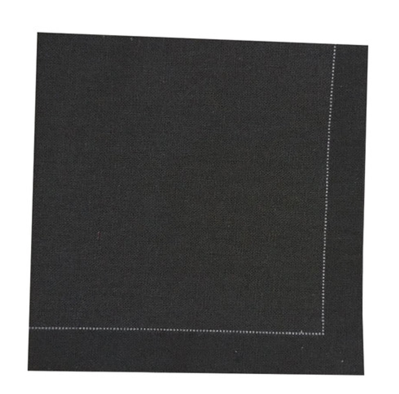 Luxury Black Night Cotton Cocktail Napkin L:7.9in W:7.9in - 100 pcs