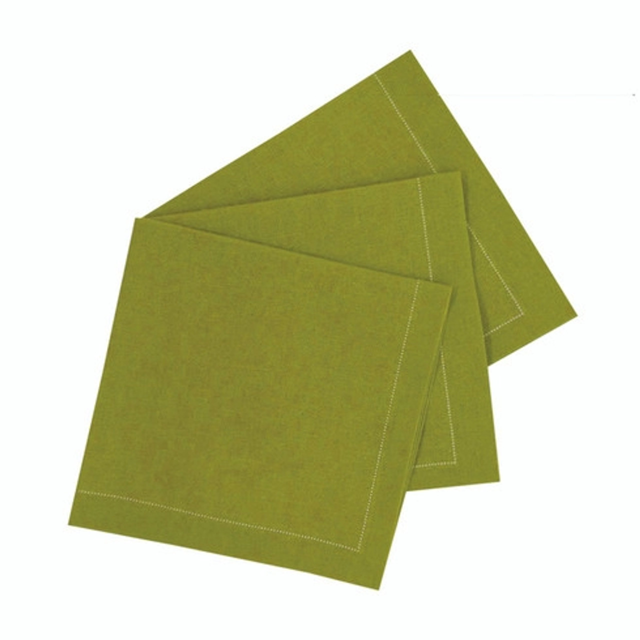 Luxury Olive Green Cotton Cocktail Napkin L:7.9in W:7.9in - 100 pcs