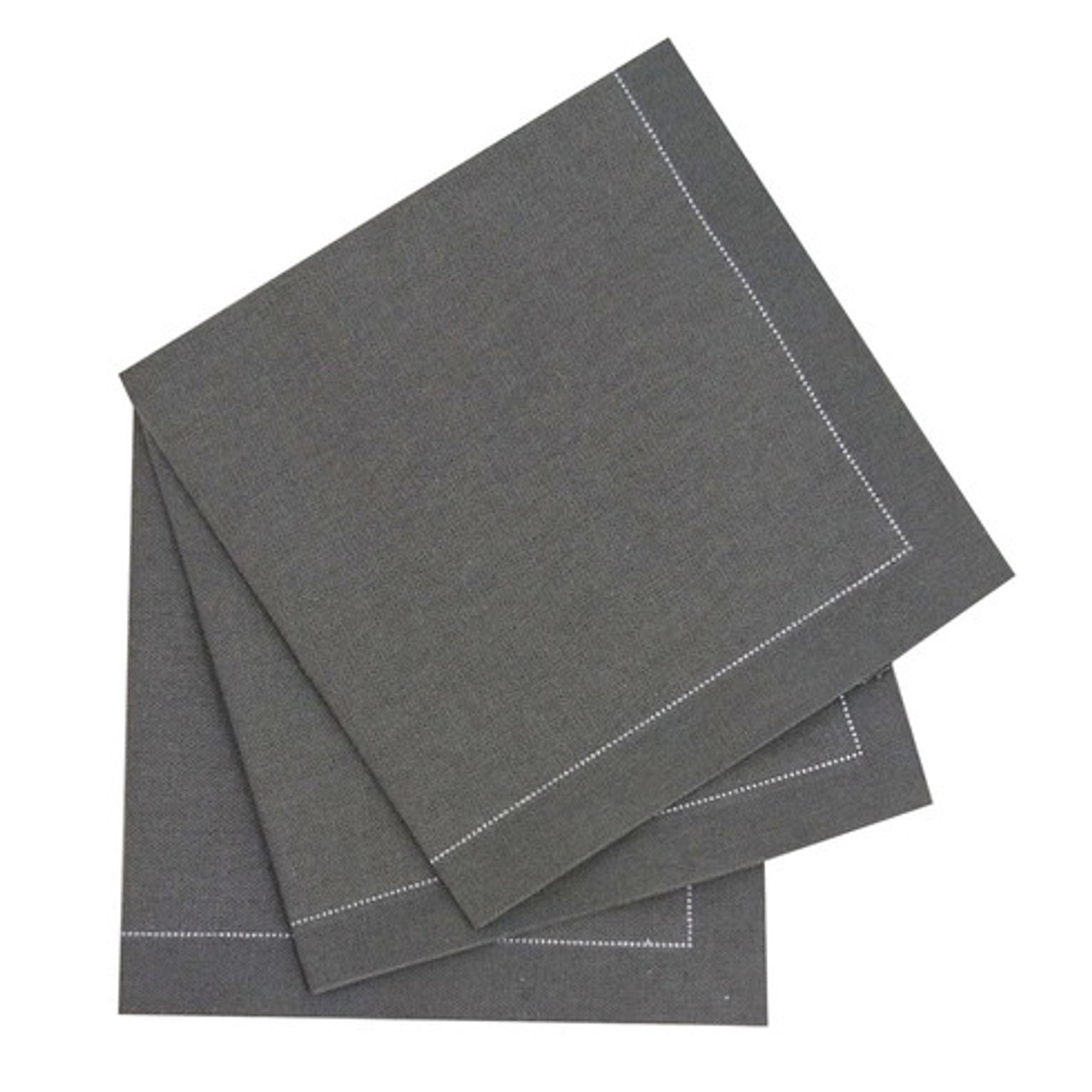 Luxury Silver Grey Cotton Table Napkin L:15.8in W:15.8in - 50 pcs