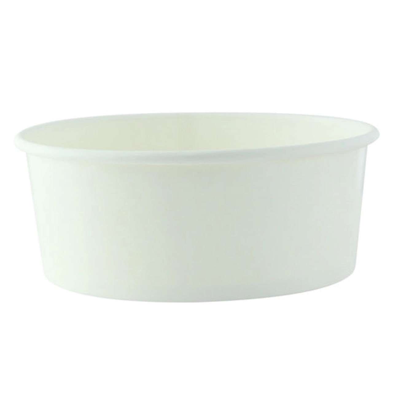 Buckaty Round White To Go Container 24oz D:5.9in H:2.4in - 45 pcs