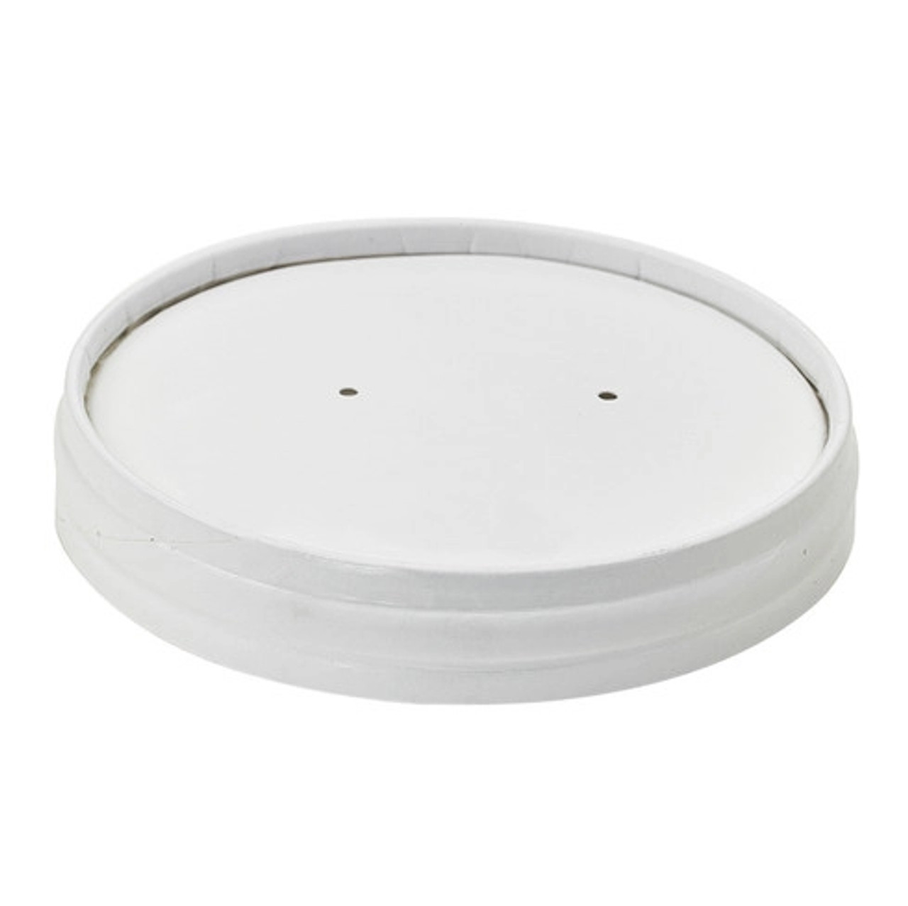 Vented Paper Lid for 210SOUP16 & 210SOUP24 & 210SOUPK17K D:3.81in H:0.55in - 50 pcs