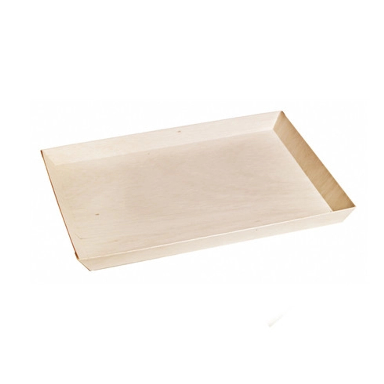 Rectangular Samurai Wooden Serving Tray L:14.9in W:10.7in H:1.1in - 50 pcs