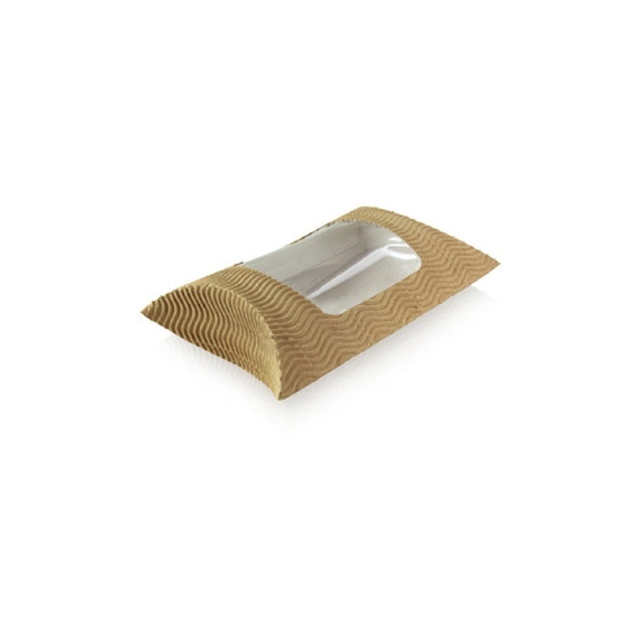 Square Pillow Pack with Window 20oz L:7.9/5.7in W:5.9in H:2.2in - 25 pcs