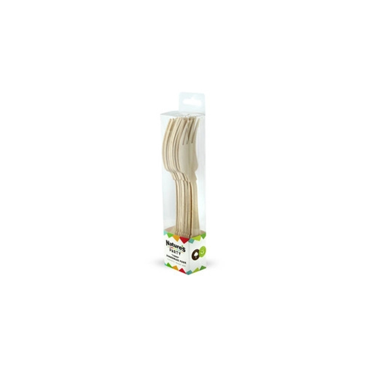 Elegant Wooden Fork L:7.5in - 12 pcs