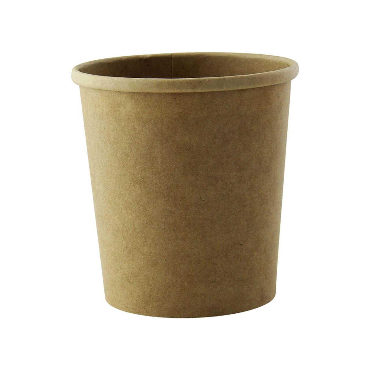 50Pcs 8 Ounce Kraft Paper Soup Cup Disposable Meal Prep Containers Food  Packaging Takeout Bowl without Lids