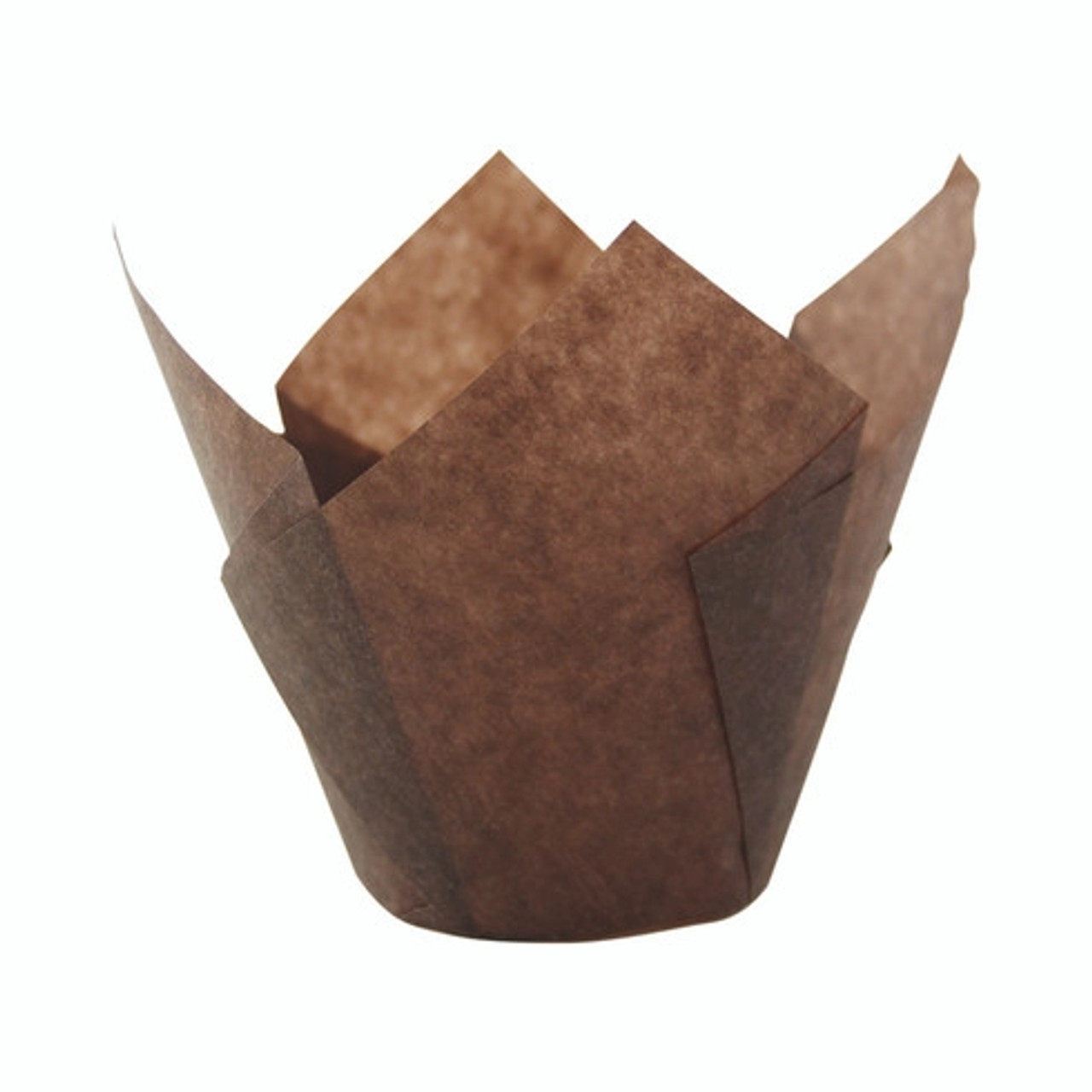 Tulip Dark Brown Silicone Baking Cup 3oz D:1.8in - 100 pcs