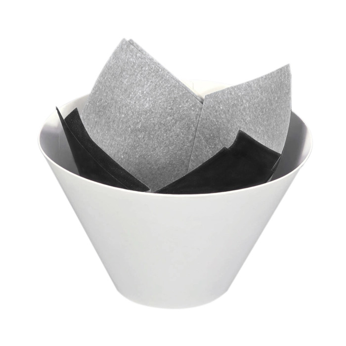 Tulip Black Greaseproof Baking Cup 8oz H:3.6in D:2in - 60 pcs