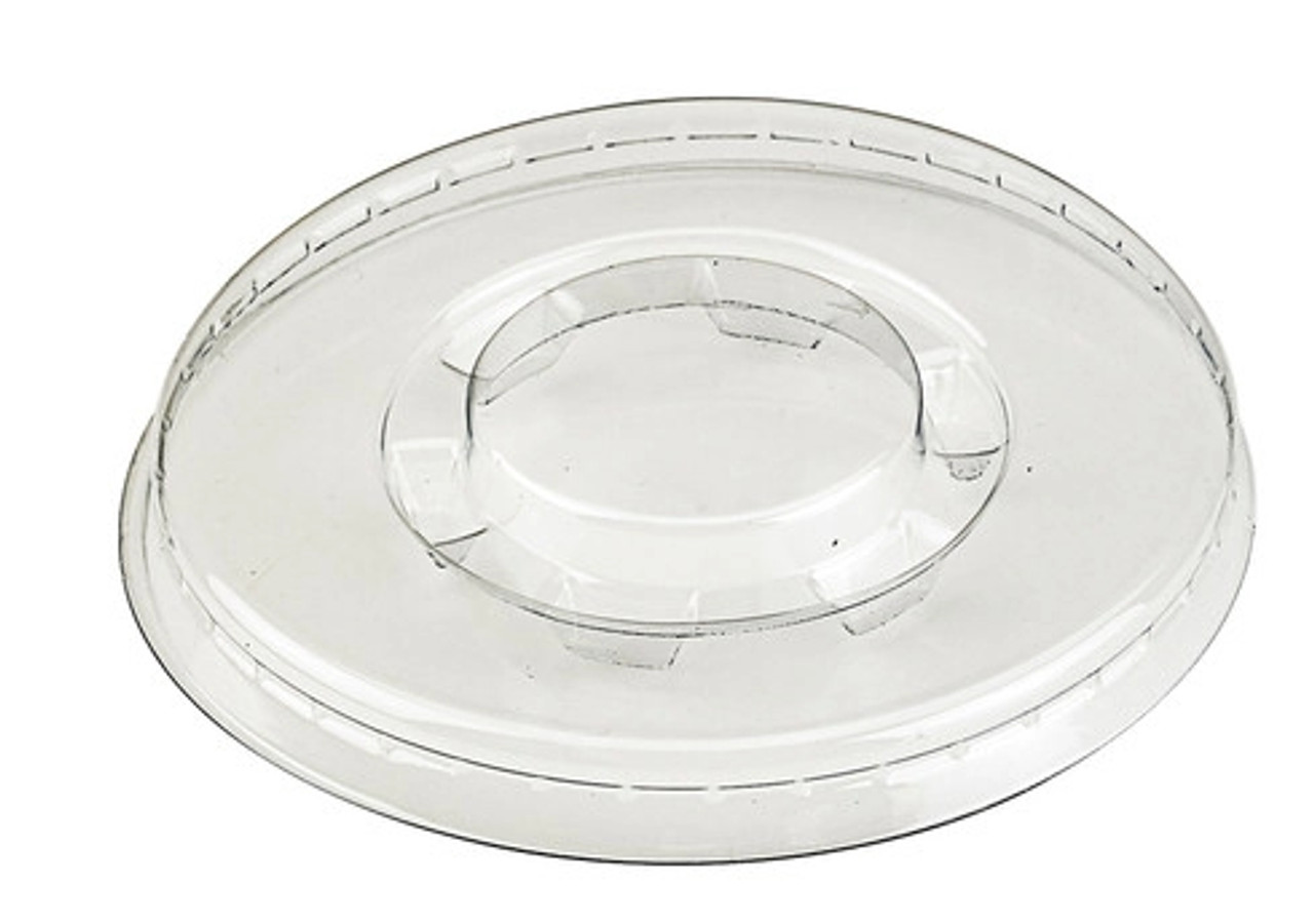 Clear PET Flat Lid for 210POC151N & 210POB151 D:3.1 H:0.35in - 100 pcs