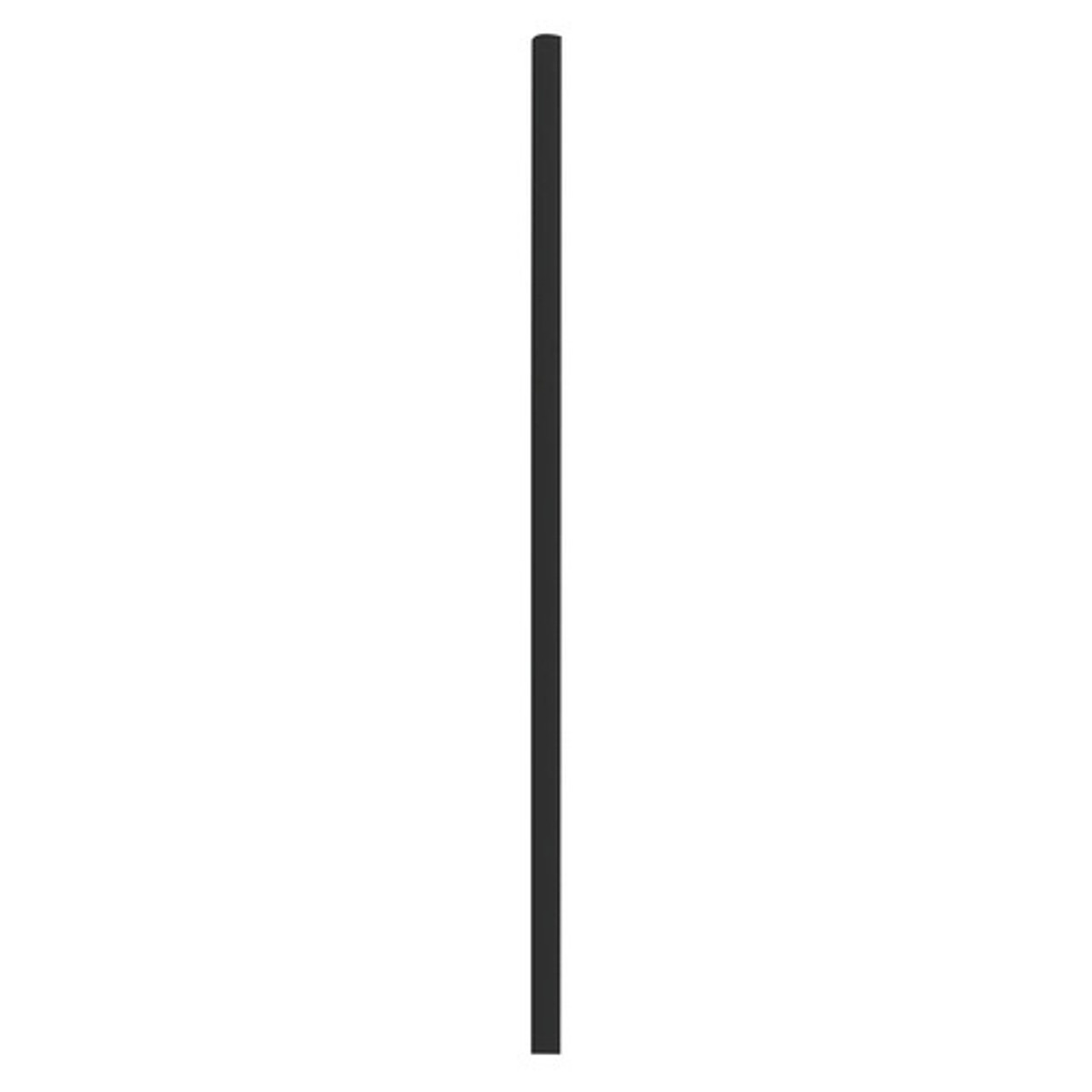 Durable Solid Black Paper Straws - Wrapped D:0.2in L:7.75in - 500 pcs