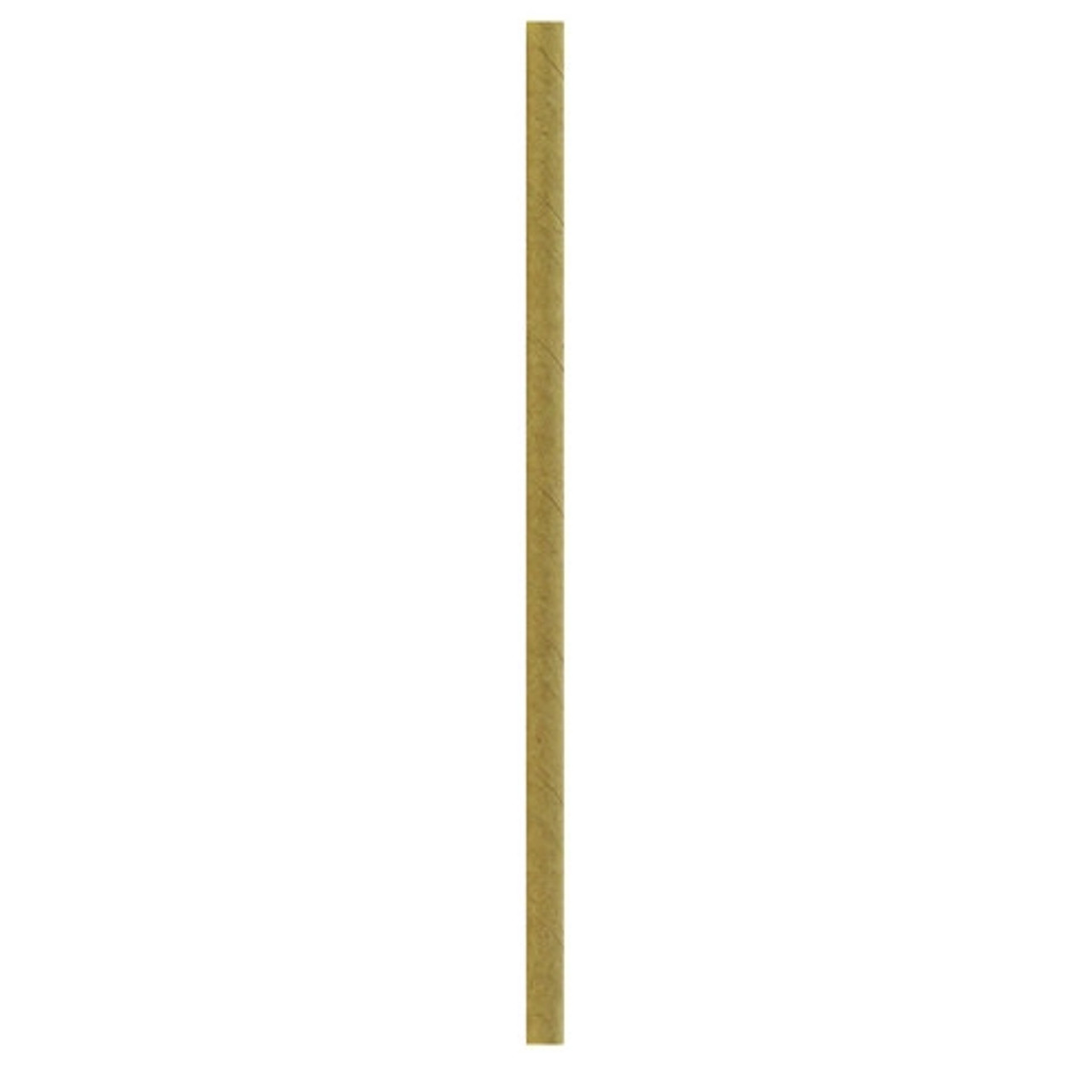 Durable Kraft Cocktail Paper Straws - Unwrapped D:0.2in H:5.7in - 500 pcs