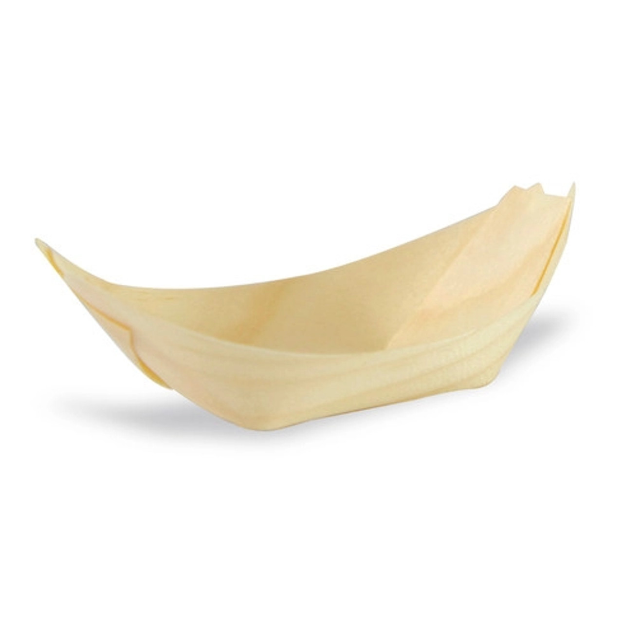 Mini Wooden Boats 1oz L:2.7in W:1.7in - 50 pcs