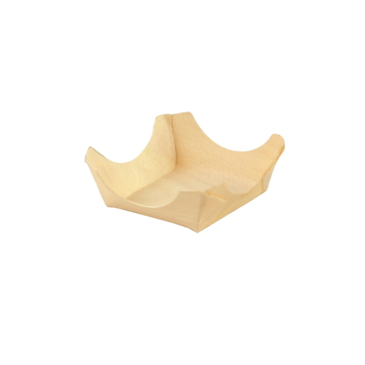PIN UP Wooden Square Plate 1.75oz L:2.35in W:2.35in H:0.6in - 50 pcs
