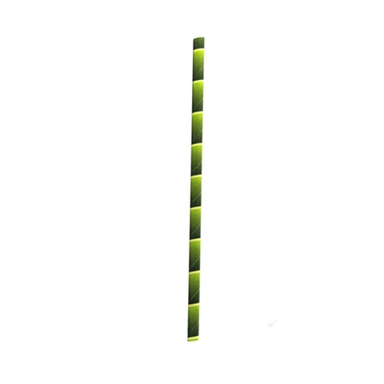 Durable Bamboo Designed Cocktail Paper Straws - Unwrapped D:0.2in H:5.7in - 500 pcs