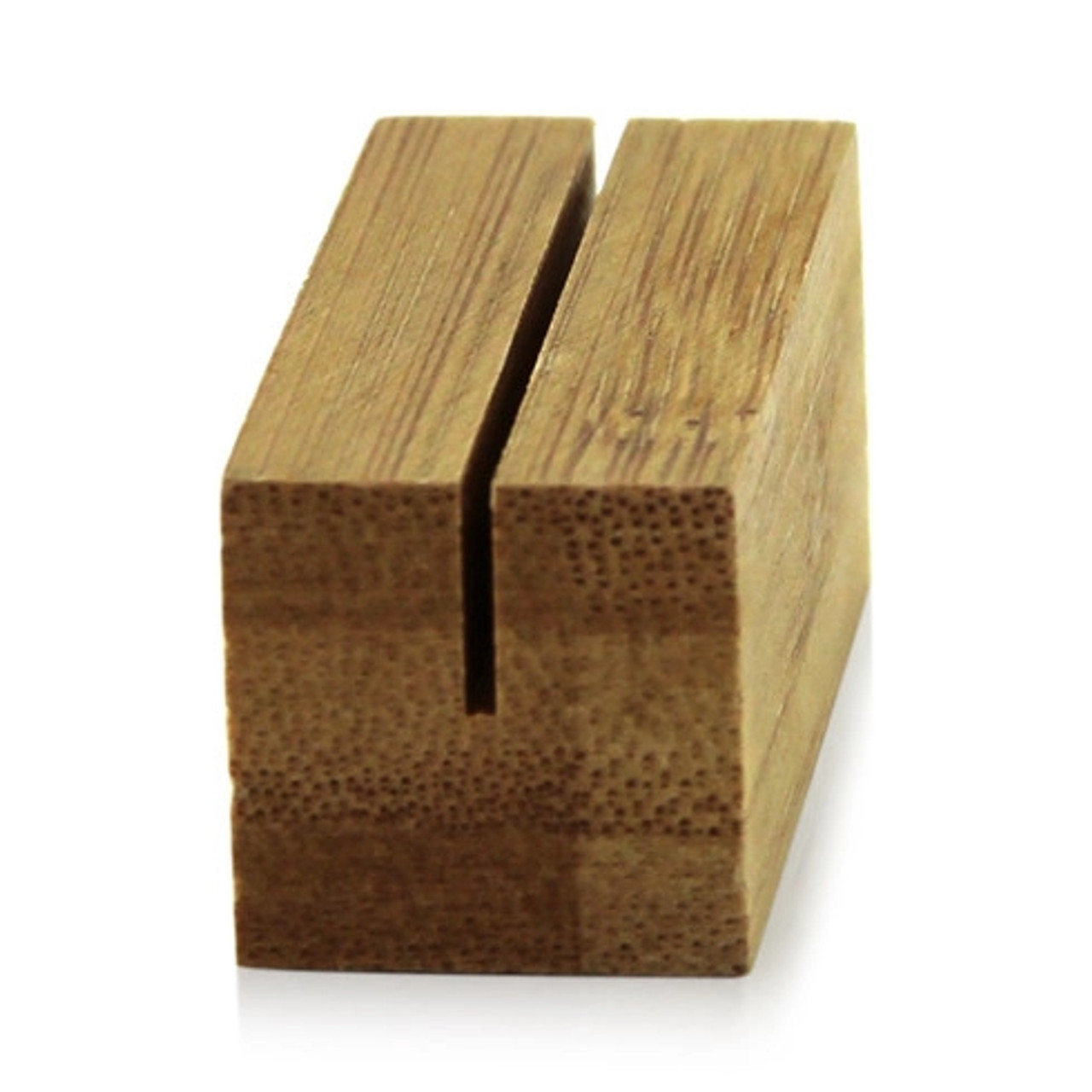 Bamboo Reusable Square Card Holder L:2.2in W:0.8in H:0.8in - 10 pcs