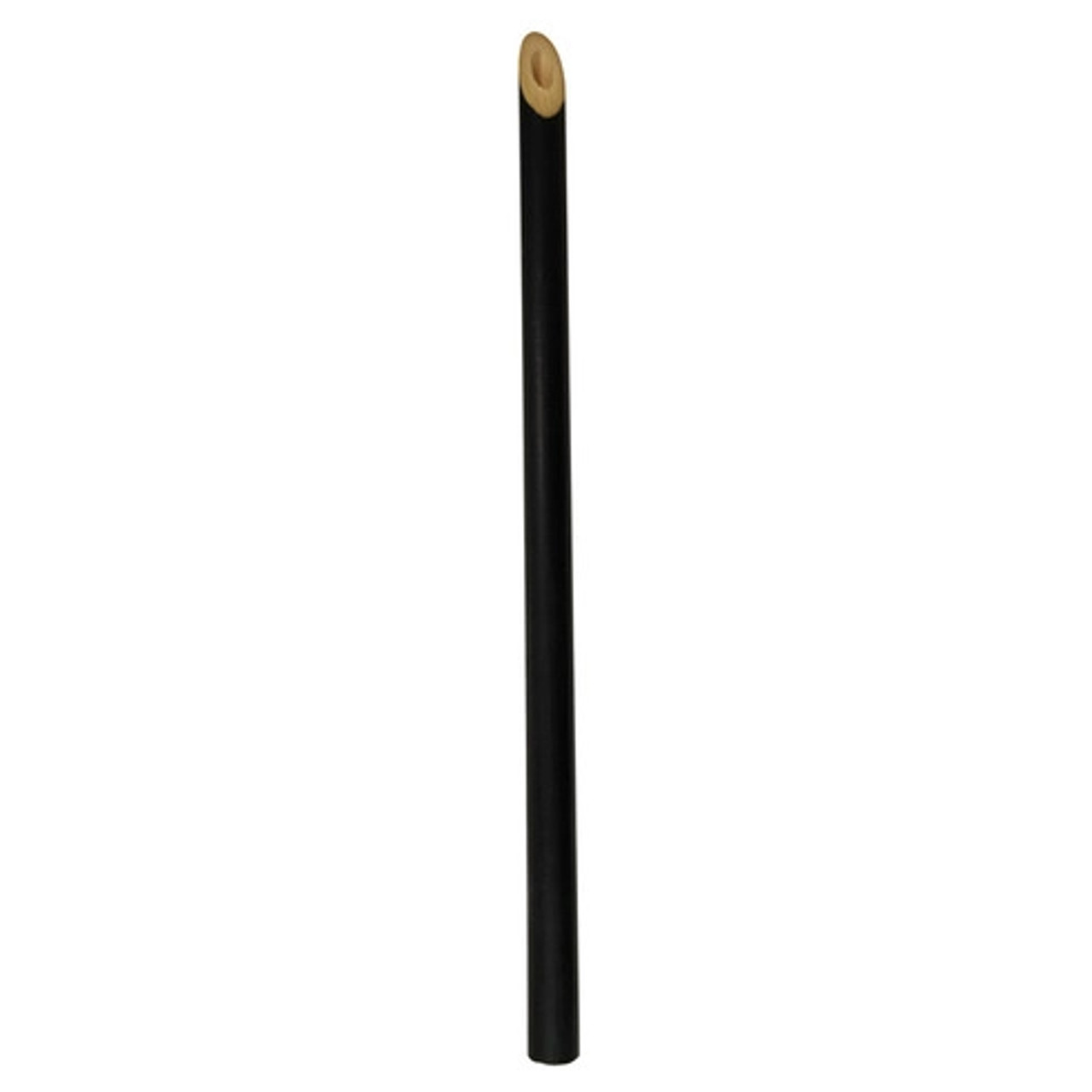 Unwrapped Durable & Reusable Black Bamboo Straw D:0.16in 7.75in - 25 pcs