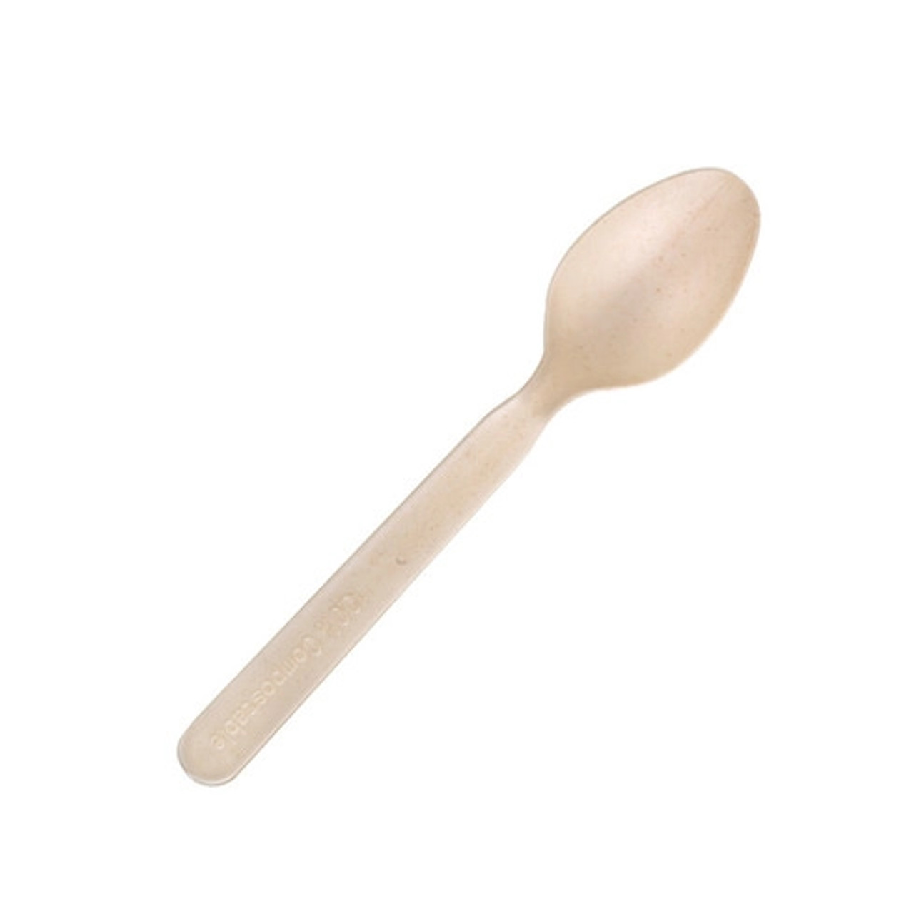 Unwrapped Compostable & Heat Proof Corn - Bamboo Fiber Spoon L:5in - 100 pcs