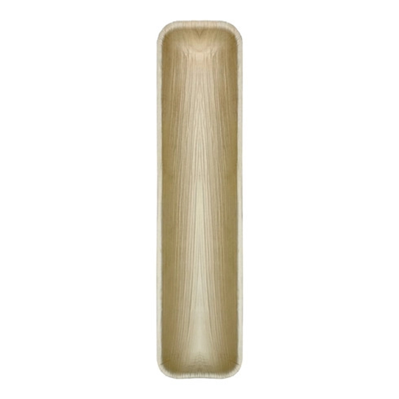Rectangular Palm Leaf Plate L:16.2in W:3.7in H:0.9in - 25 pcs