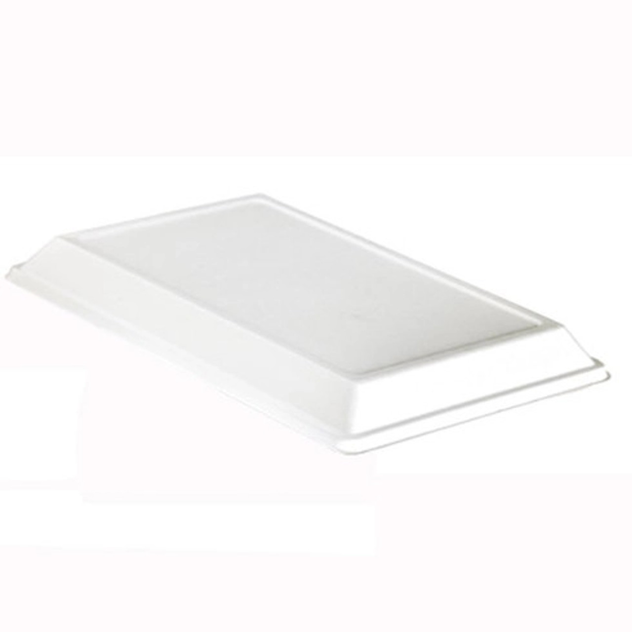 White Sugarcane Lid for 210ECOD4029 L:16in W:11in H:1.45in - 25 pcs