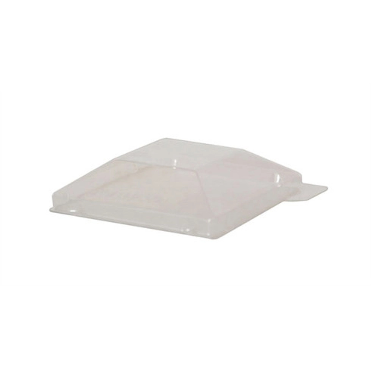 Klarity Transparent PET Green Lid For 210KLAR6565 L:2.55in W:2.55in H:0.65in - 50 pcs