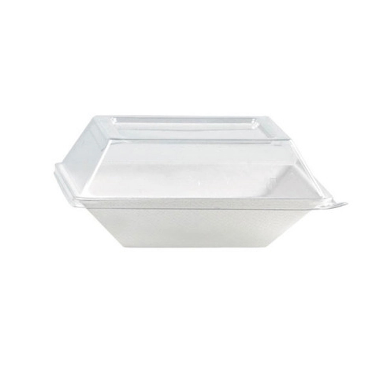 Clear PET Lid for 210ECOD1414 L:5.19in W:5.19in H:1.22in - 100 pcs