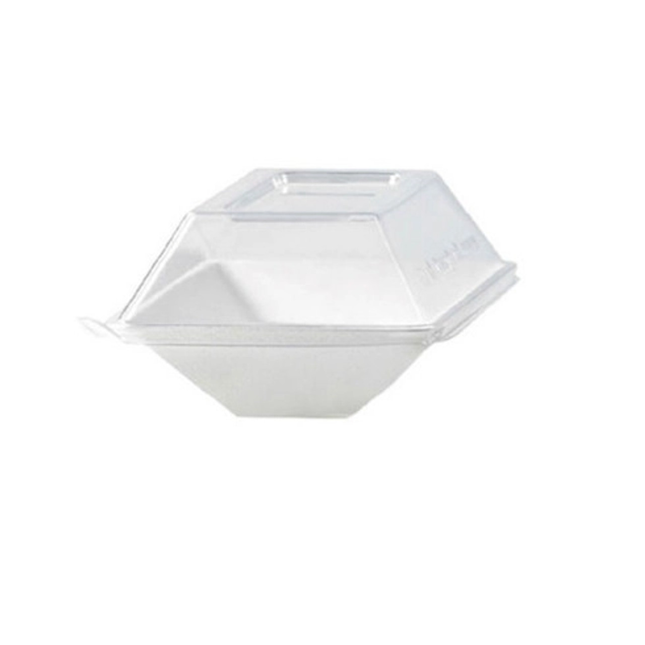 Clear PET Lid for 210ECOD140 L:5.19in W:3.46in H:1.29in - 50 pcs