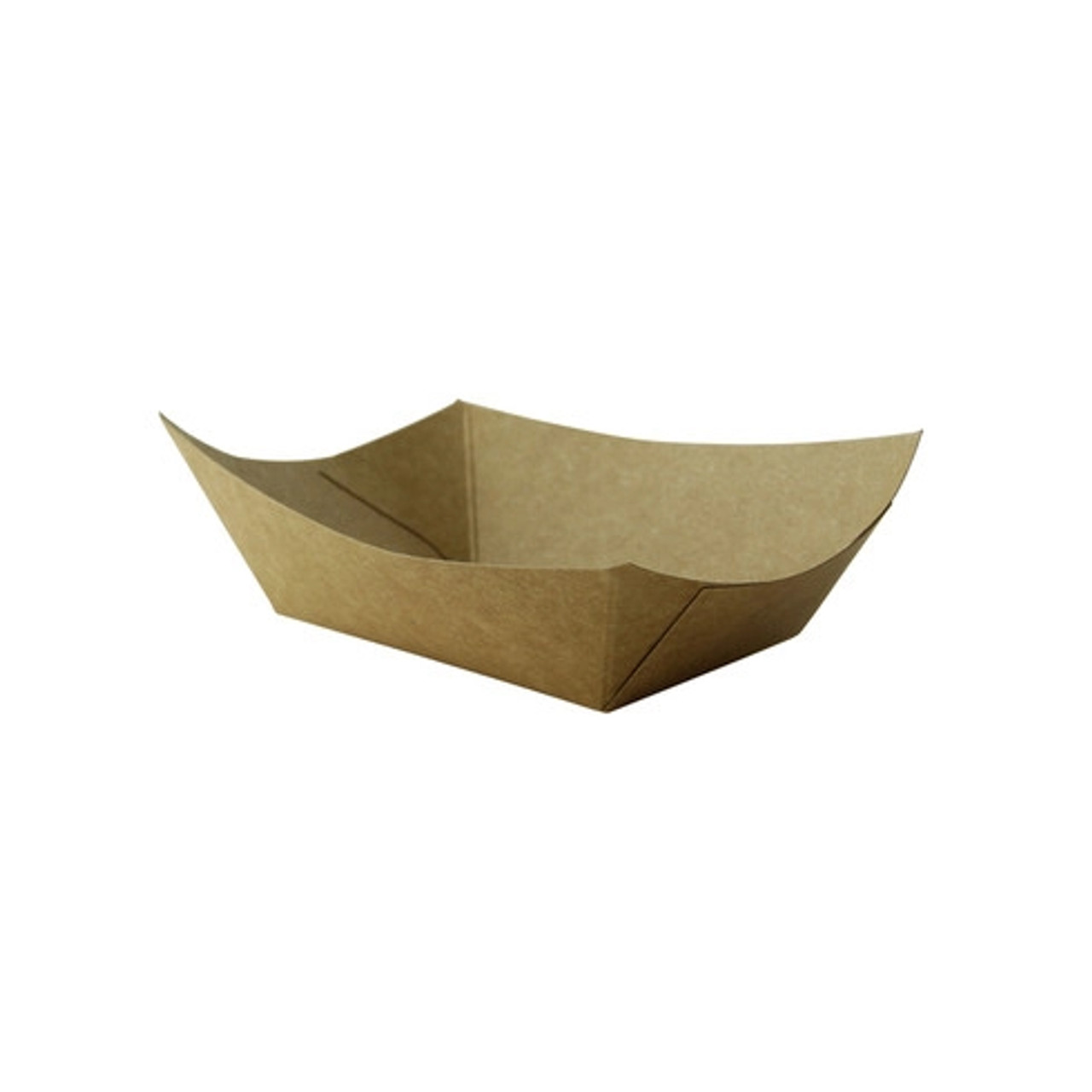 Multi Use Small Kraft Paper Boat 0.5lbs 7oz L:5.4in W:3.6in H:1.5in - 250 pcs