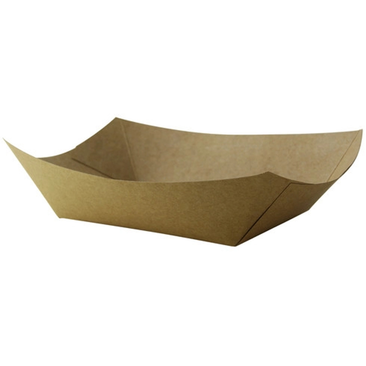 Multi Use Large Kraft Paper Boat 2lbs 27oz L:8.7in W:5.7in H:1.4in - 250 pcs