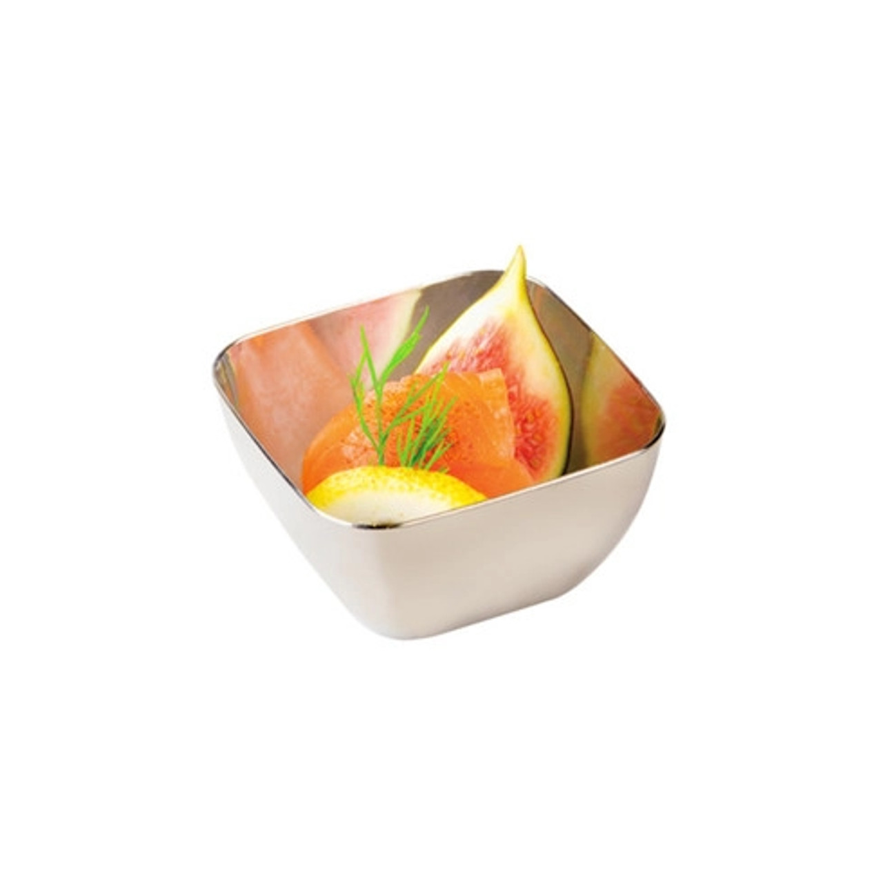Sample of Loucy Silver Deep Square Dish -  2.2 X 2.2 X 1.1  - 1 pcs