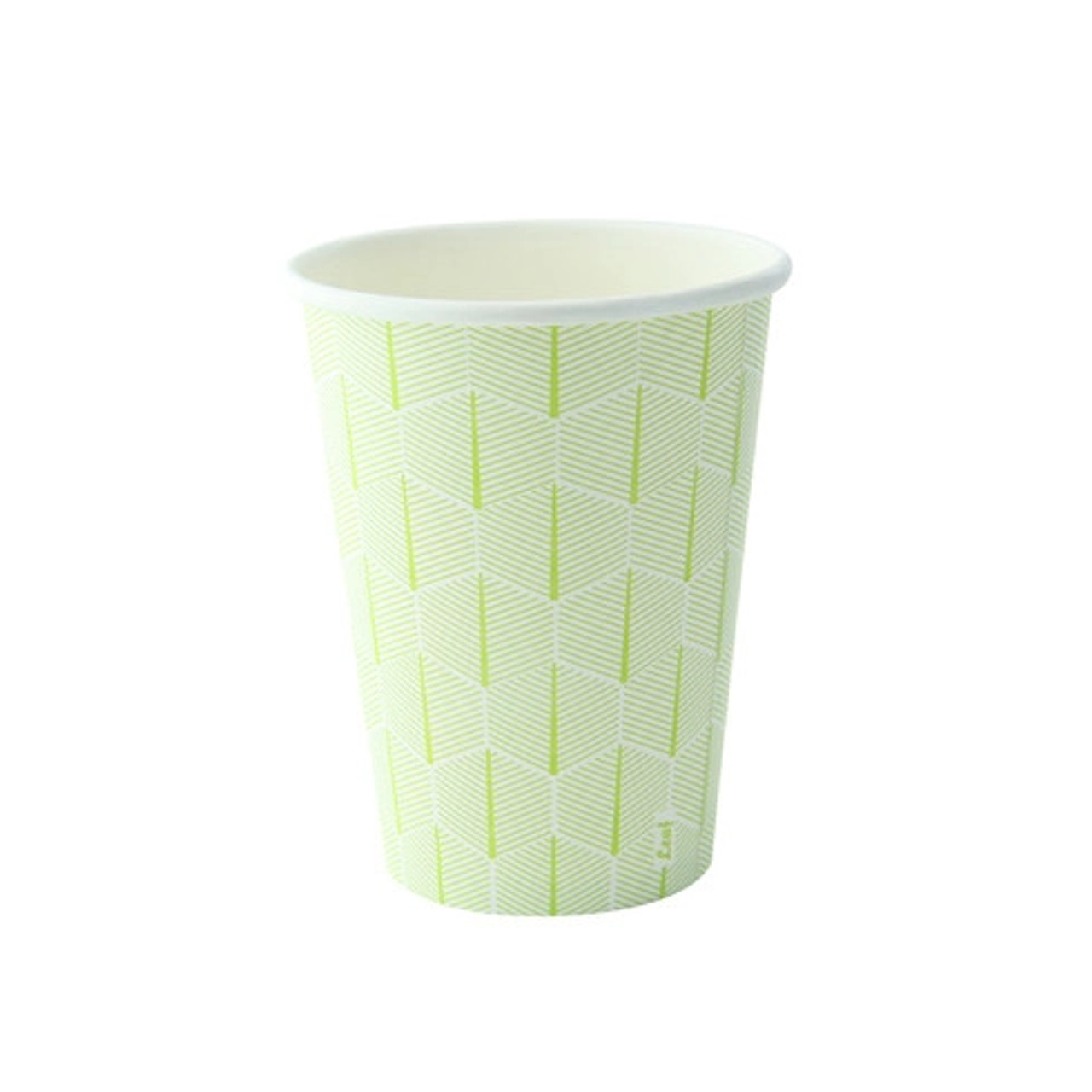 Leaf design paper cup 12oz H:4.4in W:2.4in L:3.5in - 50 pcs