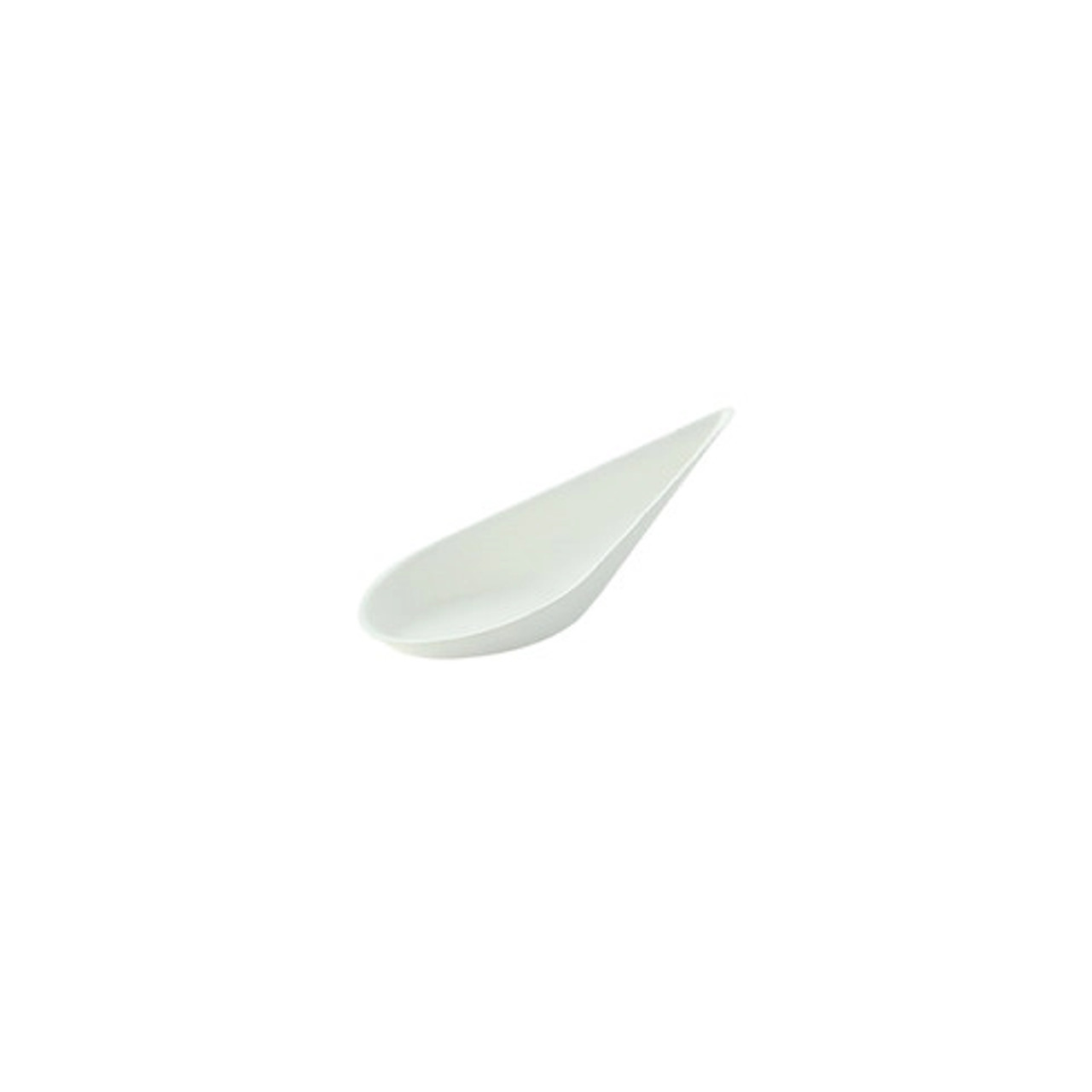Bio n Chic Spoon White Sugarcane Dish L:4in W:1.5in H:1.15in - 50 pcs