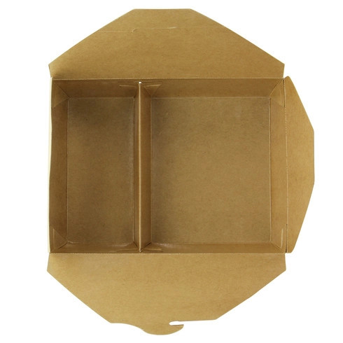 kraft cardboard meal box 35oz L8.43in W6.1in H1.85in
