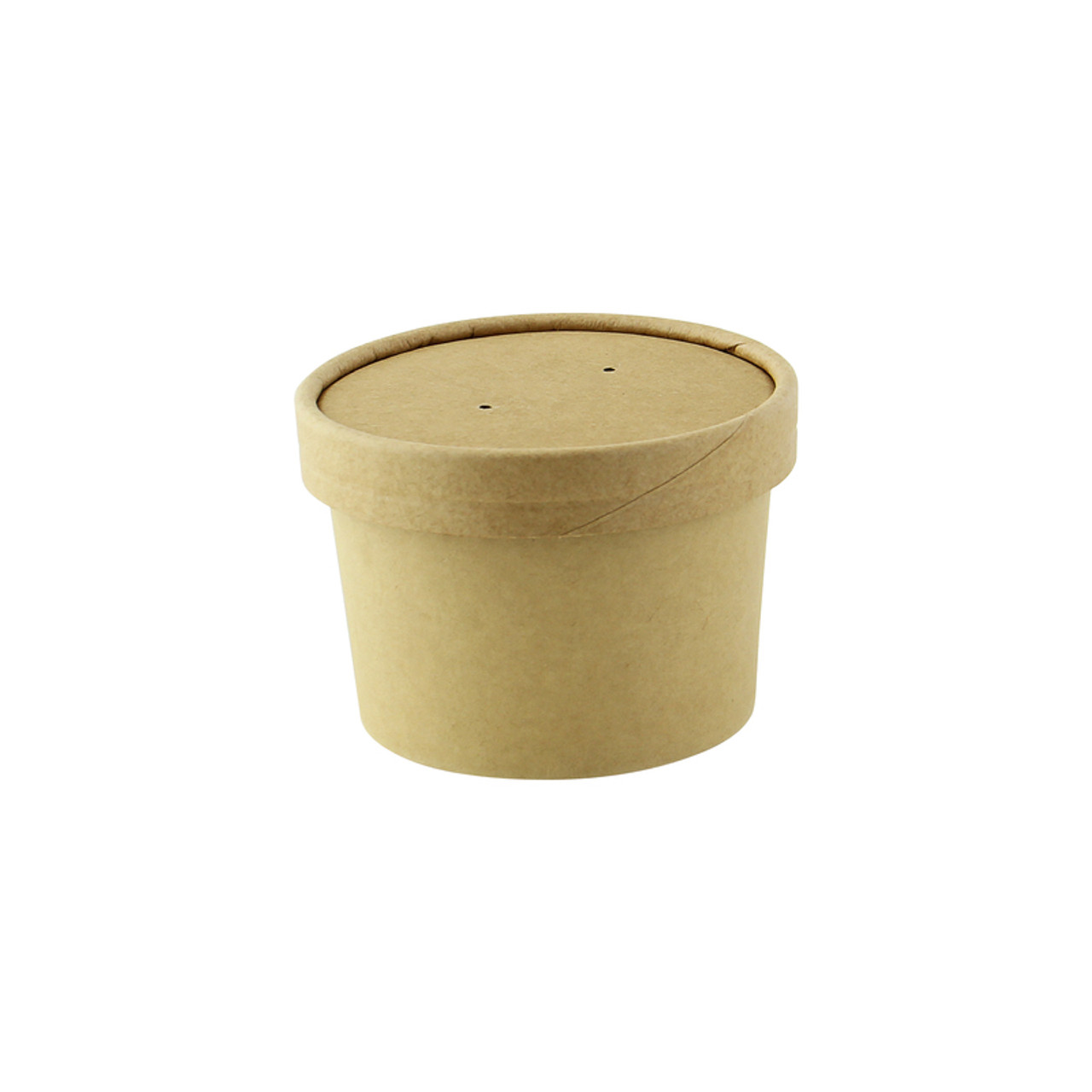 Order a Sample - Vented Paper Lid for 210SOUP8 & 210SOUPK8K Dia:3.54in H:0.6in