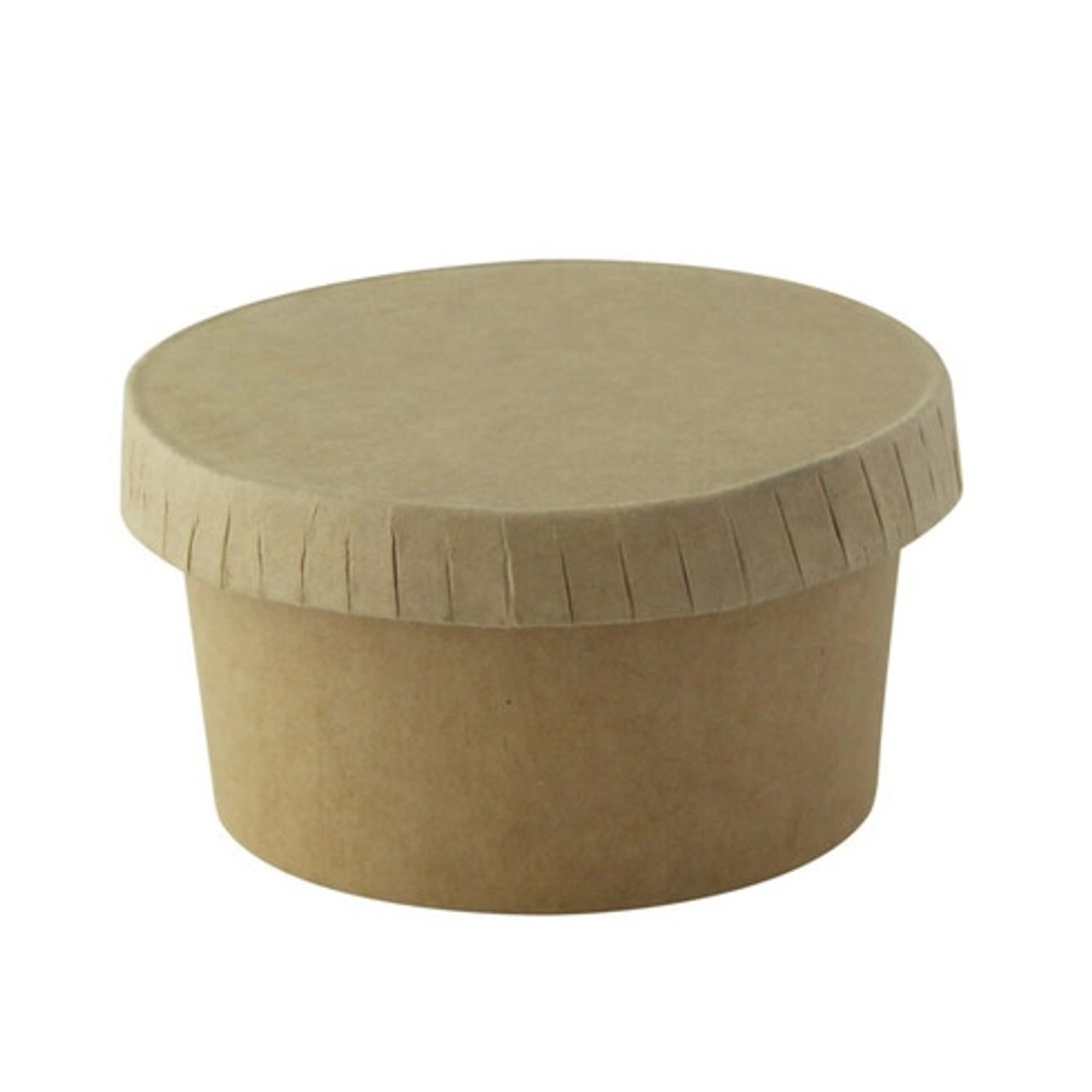 Kraft Paper Lid for 6oz Paper Cups And 21POC8/12 D:2.9in - 50 pcs
