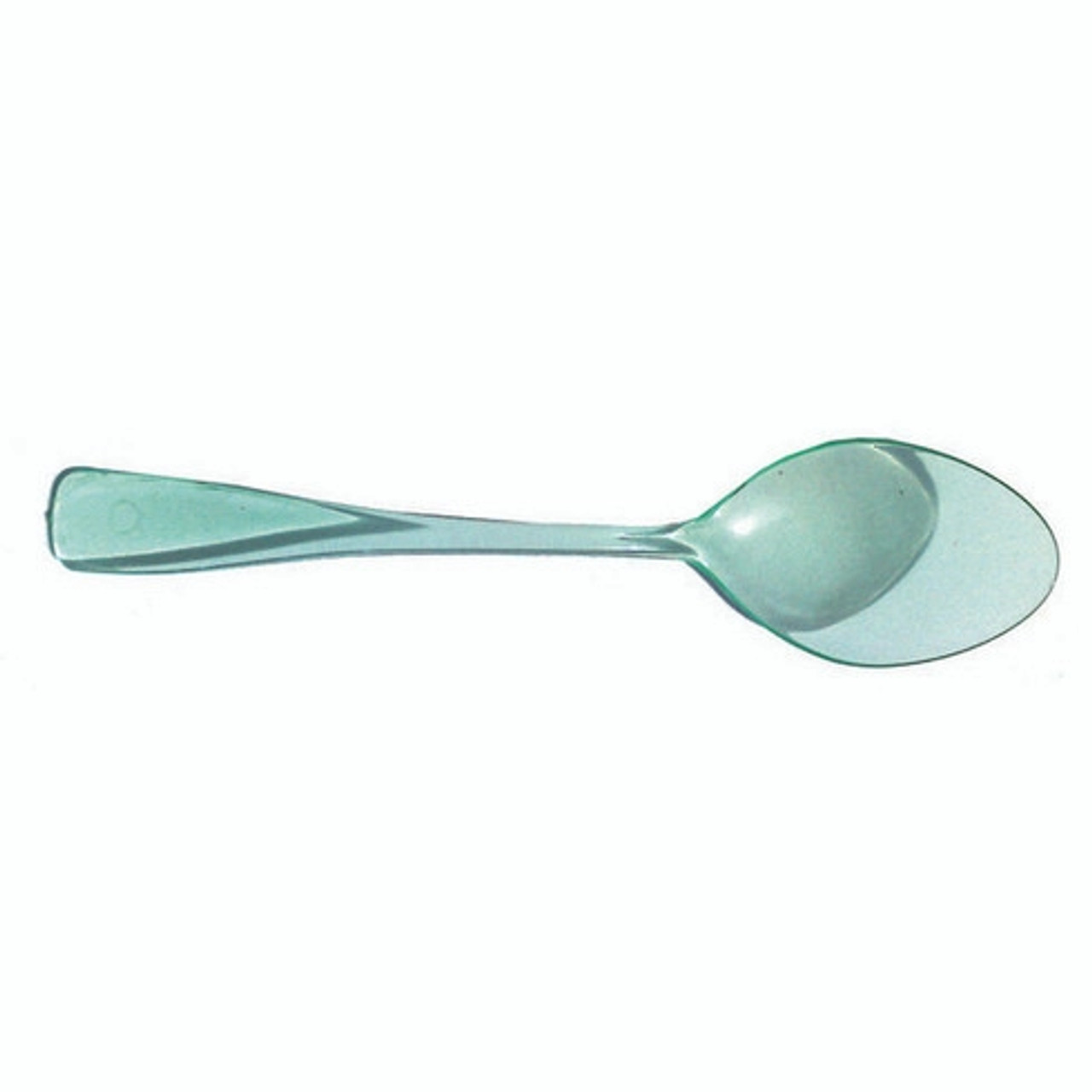 Mini Green Transparent Spoon. L:3.7in - 250 pcs