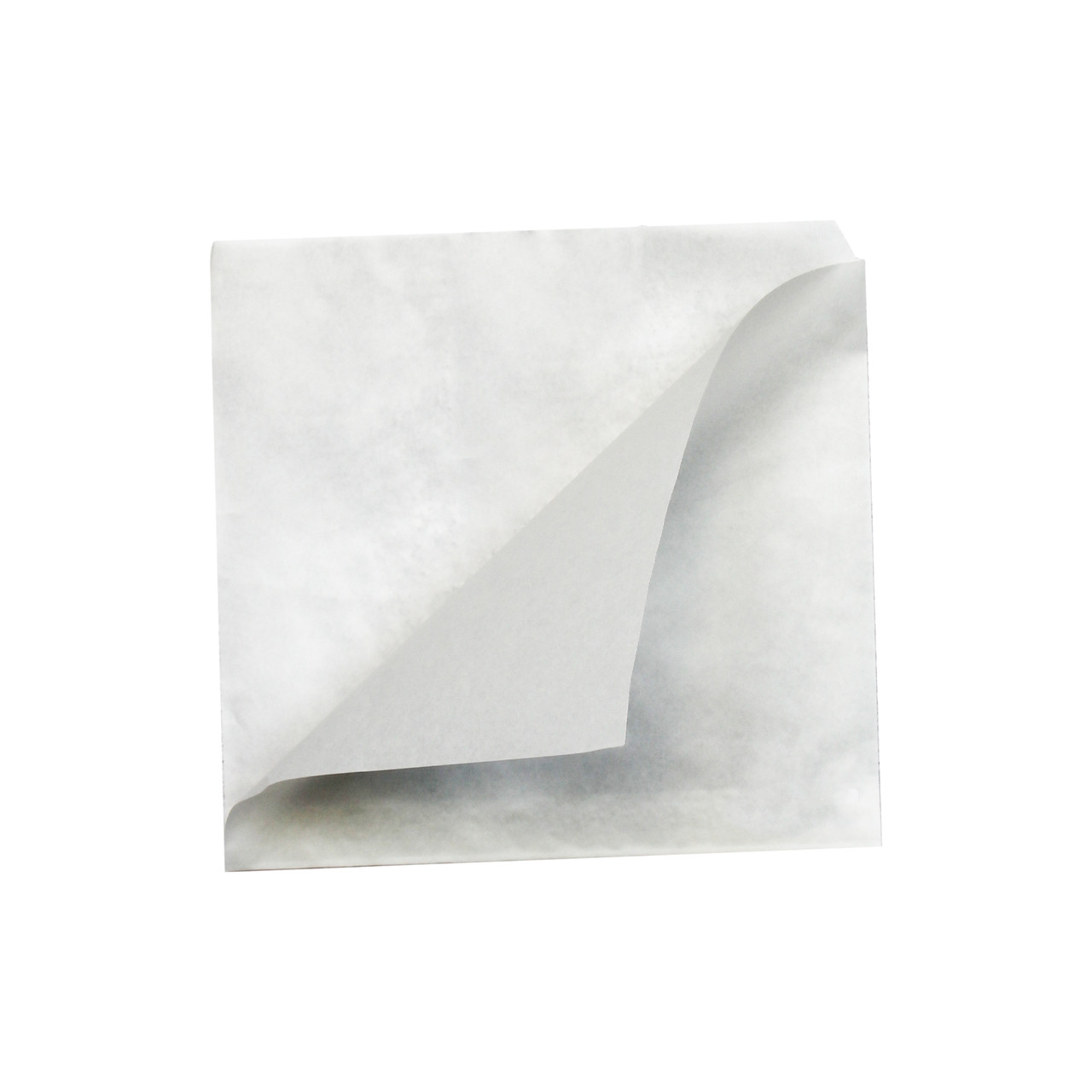 White Kraft Bag Opens 2 Sides Greaseproof 9.4 x 9.4in