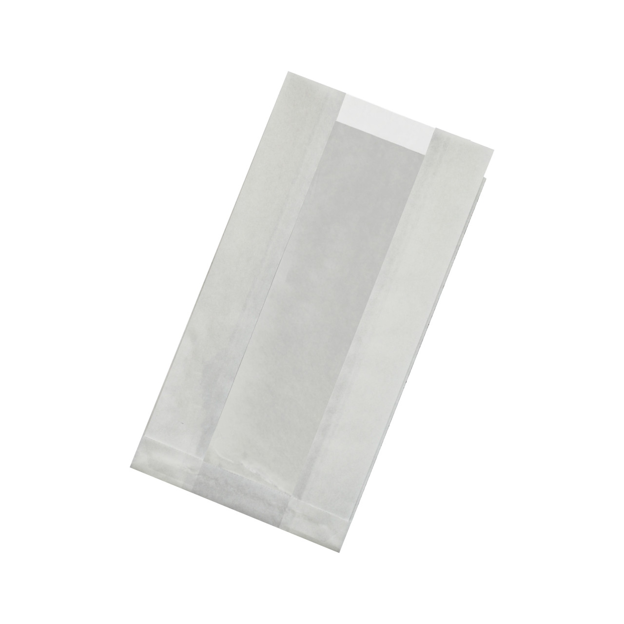 Order a Sample - White Kraft Bag with Window Greaseproof 8.7 x 4.7 x 2in