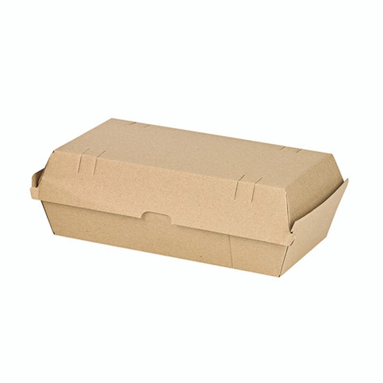 Brown Kraft Hamburger Box 30oz L:9.65in W:5.31in H:2.95in - 25 pcs
