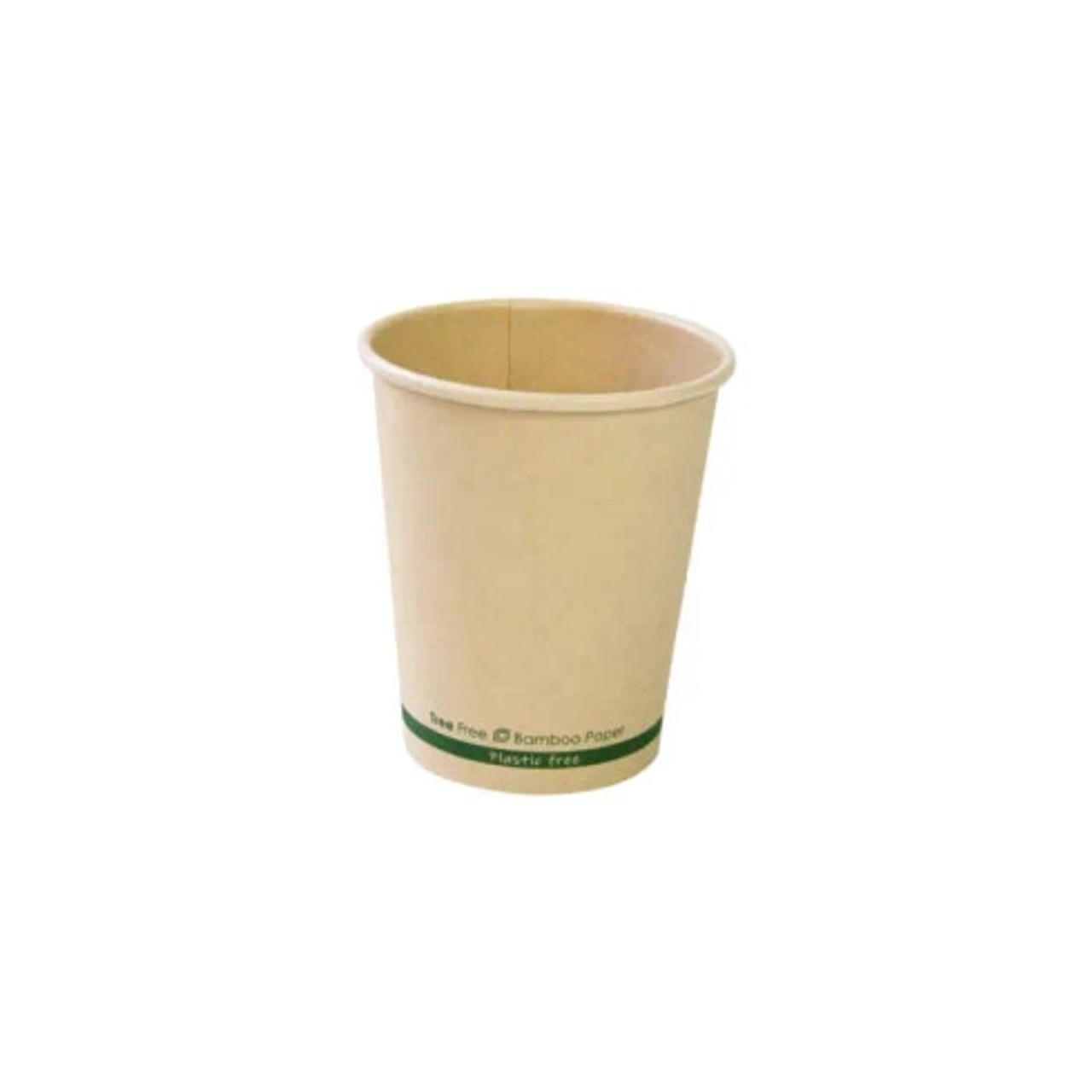 Bamboo Fiber Cup Plastic Free 8oz D:3.1in H:3.6in - 50 pcs