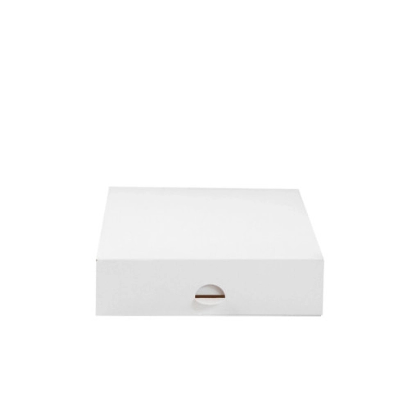 White Pastry Box L:7.09in W:7.08in H:1.97in - 50 pcs