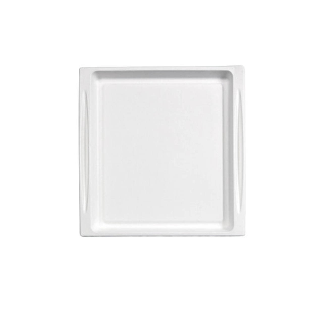 Atlas 2/3 sugarcane fibre tray L:10.75in W:10.43in - 2 pcs