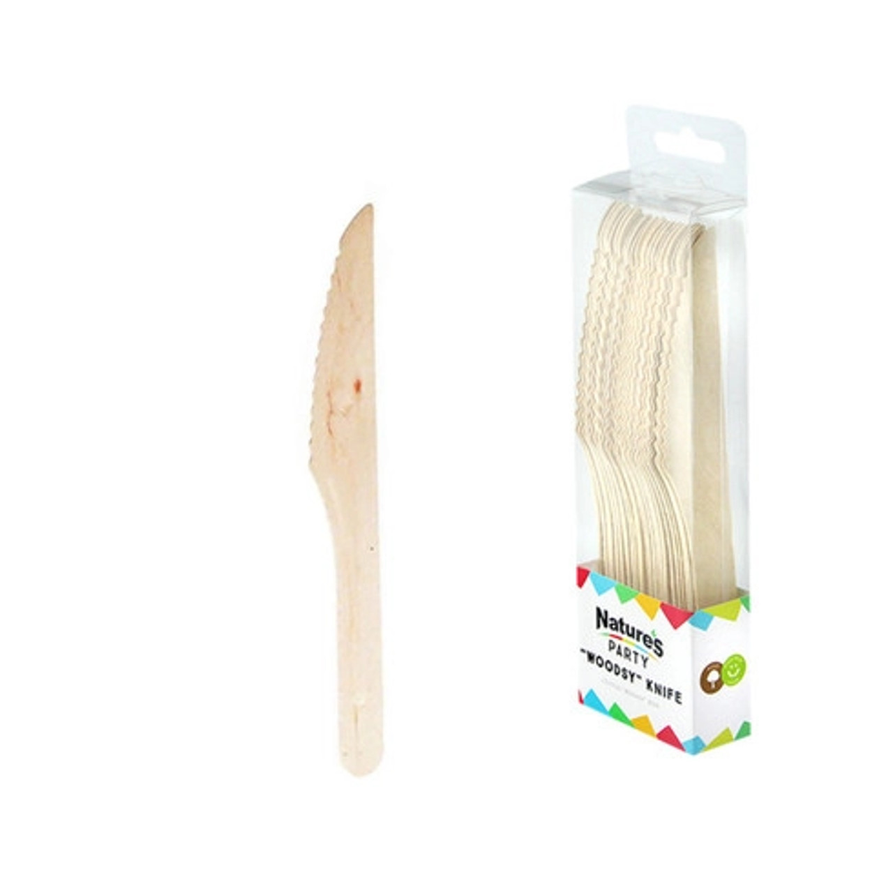 WOODSY Wooden knife L:6.5in - 20 pcs
