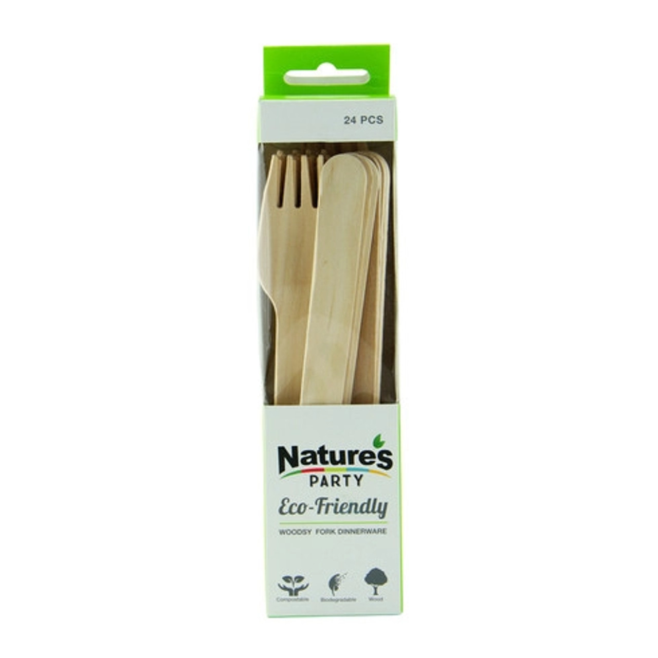 WOODSY Wooden fork L:6.22in - 20 pcs
