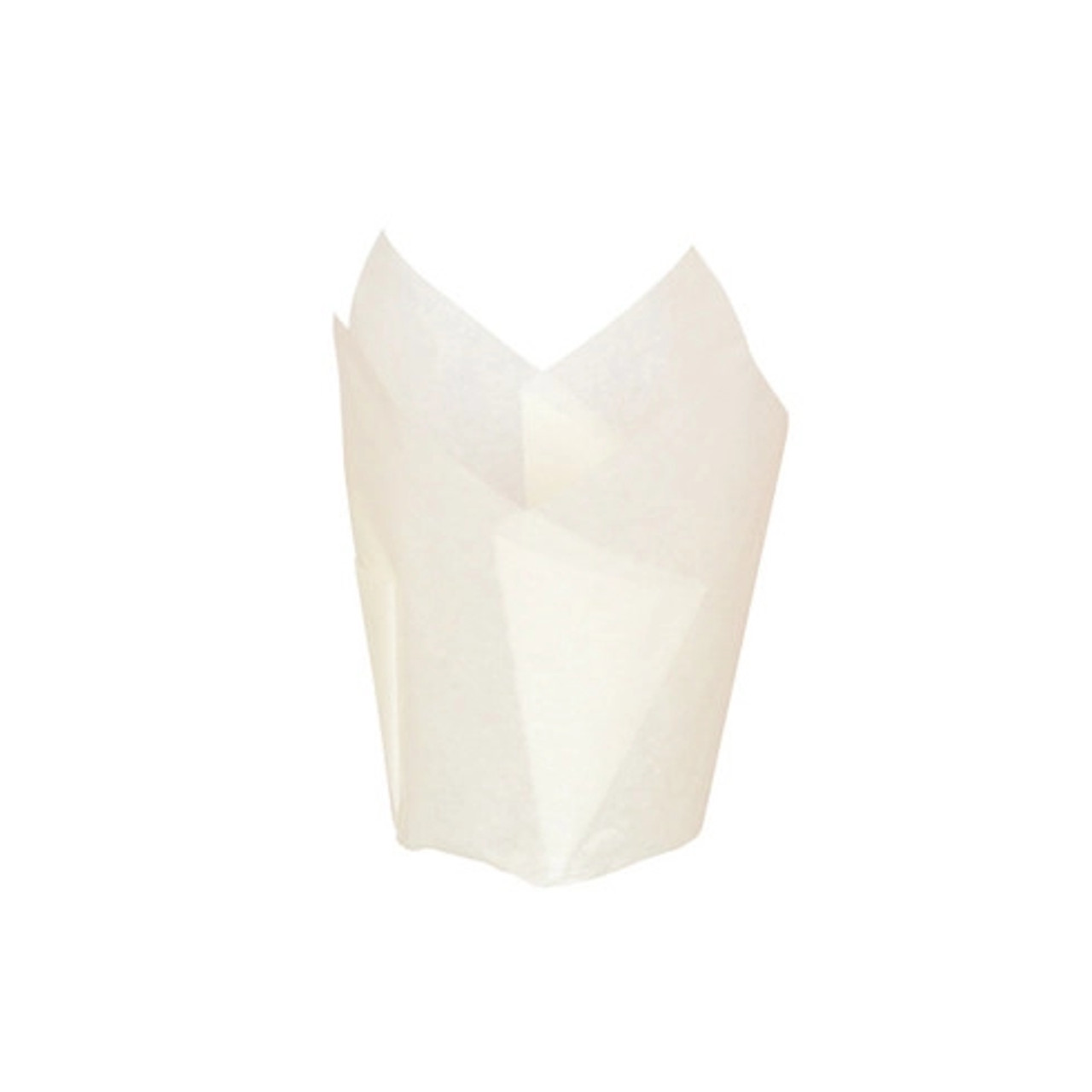 Tulip White Silicone Baking Cup 3oz D:1.8in - 100 pcs