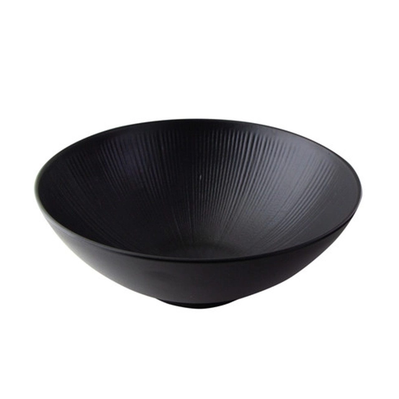 Phoenix Reusable recycled black bowl 60oz D:9.3in H:3.5in - 12 pcs