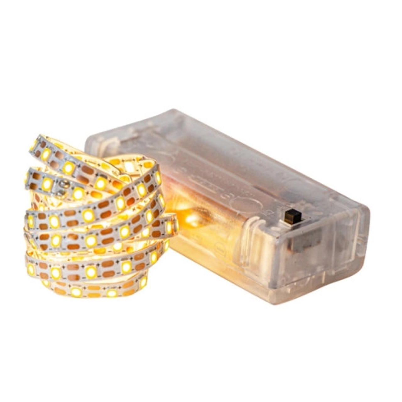 Battery-Powered Adhesive Light Strip H:15.75in - 10 pcs