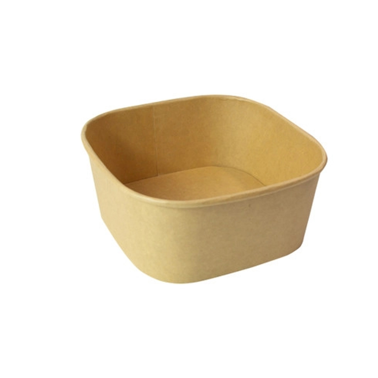 Square Kraft Meal Box 40oz L:6.7in W:6.7in H:2.6in - 50 pcs