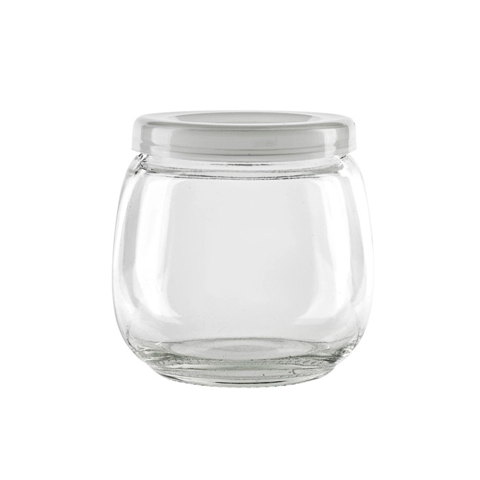 Spheric Reusable pudding jar with plastic cap 7oz D:2.44in W:2.83in H:2.87in - 40 pcs