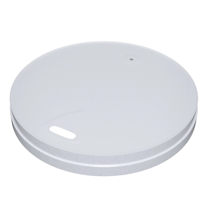 Compostable White Paper Coffee Lid for 10oz / 12oz / 16oz / 20oz D:3.54in - 50 pcs